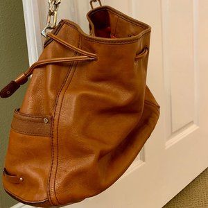Cole Haan large tan leather hobo